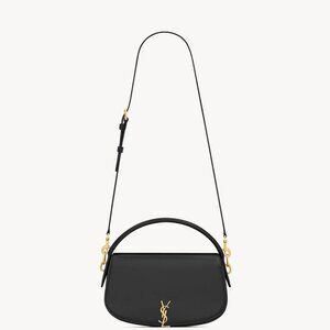 YSL Voltaire Top Handle Crossbody In Box Bag Black